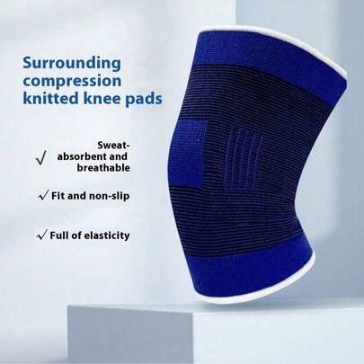 1 Set Sports Protective Gear, Basketball Knee Pads, Wrist Wraps, Elbow Pads, Ankle Supports, Palm Guards For Men And Women, Workout & Fitness