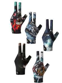 1pc Professional Billiard Glove, 3-Finger Left/Right Hand, Breathable Elastic Snooker/Pool Game Glove Winter Outfits Fall