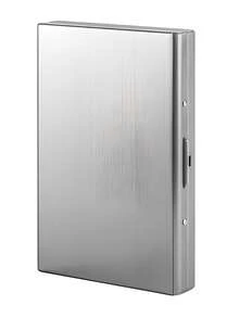 1 Multi-Functional Anti-Magnetic Card Wallet, Men's Anti-Skimming Portable Card Holder For Bank Cards & Credit Cards With Multi-Card Slots, Stainless Steel Wallet. It Symbolizes The Protection Of Card Storage, The Lightness And Peace Of Mind Of Daily Carrying, And The Practical Versatility Of Usage Scenarios.