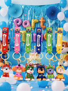 Paw Patrol Paw Patrol Keychain, Soft Rubber Couple Backpack Pendant, Cute Backpack Pendant, Party Gift, The Best Holiday Gift For Good Friends, Party Atmosphere Decoration, Perfect Party Decoration, Home Decoration Ornaments, Perfect Room Decoration, Christmas Gift, Valentine's Day, Ideal Friend Gift Suitable For Birthday Celebrations, Souvenirs Women's Souvenir,Cute Aesthetic, Valentine Day, Gifts, Decorations, Home Decor,Valentines Gifts