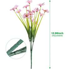 1/3/100pcs Artificial Flowers Are Used For Table Decoration, Office And Farmhouse Wedding Kitchen Home Decoration, Wedding Floral Center Flower Arrangement, Restaurant, Bedroom Decoration, Valentine's Day Gifts, Outdoor Garden Decoration, Spring Decoration - Pink - View 2