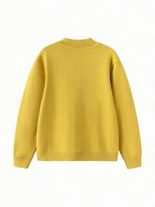 Balabala BalaOne Kids Pullover Sweater 2025, Unisex Knitted Base Layer - Deep Khaki - View 7