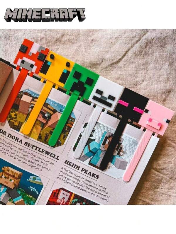 Minecraft 1pc/3pcs/6pcs Set Of Minecraft Game Character Modeling Bookmarks, Coolies Are Afraid Of The Last Shadow Bee Bookmarks, Simple Birthday Gifts , Book Accessories For Book Lovers, Bookmarks For Ladies, Bookmarks For Boys And Book Lovers, Suitable For Gifts For Girl, Book Lovers, Lovely Handmade Reading Gift Accessories, Christmas Gifts, And Essential For Back-To-School Season.