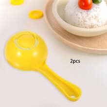 1/2pcs Yellow Semicircular Rice Spoon For Home Kitchen