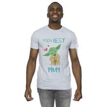 Star Wars Mens Yoda Best Mum TShirt (Sports Grey) - Grey - View 3
