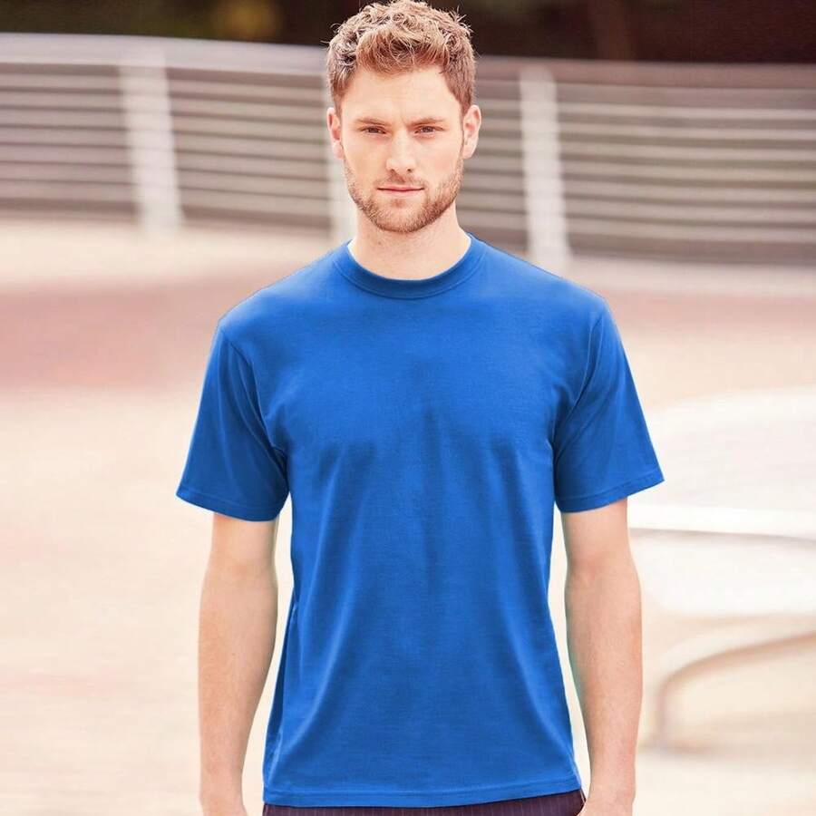 Jerzees Colours Mens Classic Short Sleeve TShirt (Azure Blue) - Blue - View 1