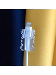 10 piezas Protector de cable de resina ABS: Protege tus cables de romperse y desconectarse, compatible con dispositivos Apple, compatible con cargadores de cabeza pequeña de 18-20W, evita daños en el cargador - Multicolor - Ver 3