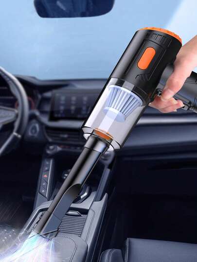 1ชิ้น เครื่องดูดฝุ่นอเนกประสงค์ไร้สายแบบพกพา, 4-In-1 ดูดฝุ่น/เป่าลม/ดูด/ชาร์จ, ขนาดเล็ก, USB ชาร์จไฟได้, ทำความสะอาดแบบเปียกและแห้งสำหรับบ้านและรถยนต์, เครื่องเป่าลมและเครื่องดูดฝุ่นแบบใช้คู่