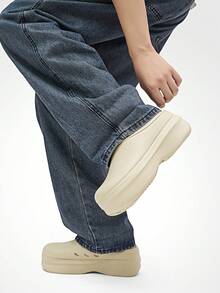 2025 Spring/Summer New Women's Garden Shoes, Comfortable Slip-On Mule Shoes With Thick Soles For Casual/Home Wear