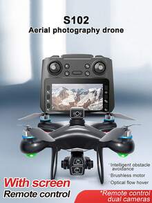 Das 2025 neue Modell S102 Drohnen-Set für Luftaufnahmen ist mit einer 4,3-Zoll-Bildschirm-Fernbedienung ausgestattet und verfügt über einen leistungsstarken windfesten bürstenlosen Motor, hochauflösende Dual-Kameras, ein optisches Flusssuspensionssystem/optische Flusssuspension/intelligente Hinderniserkennung/Einknopf-Abstieg/Rolle. Es eignet sich für Innen-/Außen-/Party-Unterhaltungsinteraktive Spielzeuge.