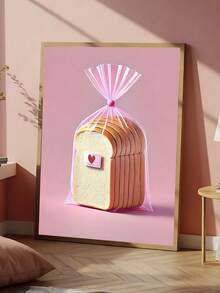 1pc Vintage Italy Posters Oil Painting Style Kitchen Prints,Abstract Pasta And Fork Prints Kitchen Fried Egg Wall Decor,Modern Dining Room Wall Art Funky Kitchen Poster,Bedroom Decor, Living Room Decor, Dining Room Wall Decor,Wall Arts, Wall Decor, Home Decor, Room Decor, Canvas Wall Art, Posters, Wall Art With Frame, Optional Frame ﻿