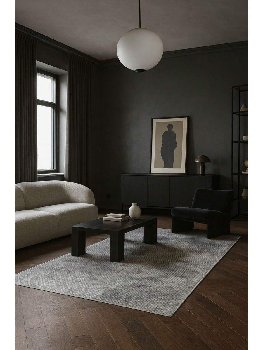 Made In Turkey Non-Slip Gel Backed Area Rug – Stain Resistant, Anti-Static, Allergy-Friendly Soft Carpet – Available In 50x80 Cm, 80x150 Cm, 100x150 Cm - بني مصدي - مشاهدة 1