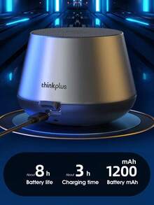 Lenovo K3 Pro High-End Wireless Bluetooth Speaker: Mini Audio Device with Super Heavy Bass, Hi-Fi Sound Quality, Suitable for Home, Car & Mobile Phone Use, High Volume, Portable Compact Powerhouse, Living Room Surround Player - 黑色 - 查看 7