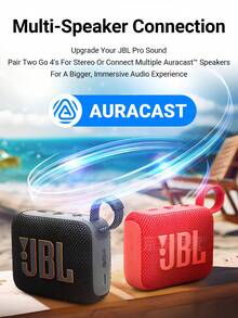 JBL 4 Go 便携式防水防尘蓝牙音箱，拥有强劲低音和专业音质，内置电池续航长达 7 小时，适合海滩派对、徒步旅行和户外探险。 - 黑色 - 查看 7