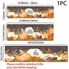 1 Stück Herbst Ernte Festival, Kürbis wassersparende Ausguss-Abtropfmatte, Tischset, Badezimmer Diatom-Schlamm Absorptionsmatte, rutschfeste und schimmelresistente Arbeitsplatten-Matte für den Haushalt.