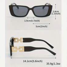 Women's  Wide-Brim Durable PC Frames, Anti-Glare Lenses, Featuring A Sporty Street Style Suitable For Daily Commuting Accessories. - 透明黃褐色 - 查看 4