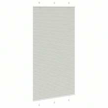 Tenda plissettata grigio chiaro 110x200 cm larghezza tessuto 109,4 cm - Grigio Chiaro - Visualizzare 3