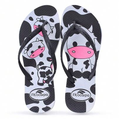 Chinelo de Dedo Feminino Personalizado Com Várias Estampas Leve Macio Praia Confortável estampado