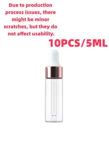 50/20/10/5/3 Pieces Set, 1 Milliliter, Pink Mini, Brown Spiral-Top Glass Bottle, Essential Oil, Dropper Bottle, Travel-Sized Empty Container, Packaging Bottle, Suitable For Travel, Vacation, Living Room, Home, Bedroom, Bathroom, Home Decoration, Travel Accessories, Wedding, Party, Birthday, Gift For Men, Mom, Dad, Friends