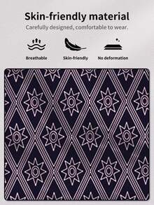 1 قطعة سروال داخلي رجالي بوكسر، بنمط نجمي هندسي، سروال داخلي رجالي طويل الساق بنمط، باللون الأزرق الداكن والأزرق الفاتح، سراويل داخلية للحبيب والزوج، هدايا عيد الميلاد والذكرى السنوية له، هدايا للحبيب