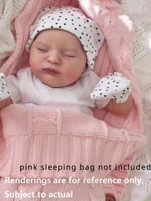 50cm Lifelike Reborn Baby Doll, Handpainted 3D Skin, 20 Inch Realistic Newborn (Soft Vinyl Limbs, Cloth Body), Cute Bedtime Toy, Birthday Gift For Children 3+ Years Old (Some Accessories Randomly Shipped) - White - View 1
