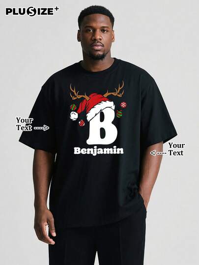 Customize Personalized And Commemorative Gifts And Men's Casual T--Shirts Add Your Own Images (Family Photo/Selfie/Pet Photo/Friend Photo/ Lover Photo/Girlfriend Photo/Gift/Couple Logo) Your Text To Design Your Personalized Printed T-Shirt For Father's Day And Mother's Day