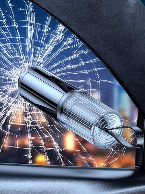 Car Safety Hammer, 2-In-1 Emergency Escape Tool With Glass Breaker And Seat Belt Cutter, Multi-Functional Car Accessory Keychain For Vehicle Emergency And Interior Decoration, Compact Safety Device For Drivers, Teens, Automotive Enthusiasts