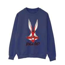 LOONEY TUNES Mens Bugs England Face Sweatshirt (Navy Blue)