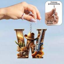 2D Flat Acrylic 26 English Alphabet Decorative Pendant, With Hanging Letter A-Z - Suitable For Christmas, Valentine's Day And Thanksgiving Decoration. Multifunctional Keychain And Backpack Hanging Accessory