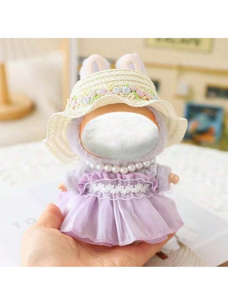 Lasuroa 3 Tenues Pour Poupée 17 Cm – Style Kawaii Avec Bonnet, Pull Et Salopette – Ensemble Élégant Et Coloré – Cadeau Pour Collectionneur – 5 Couleurs