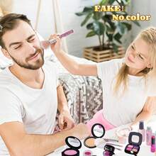 Kids Pretend Makeup Set (, Not For Real Use) Roleplay Vanity Cosmetic Bag Makeup Kit Princess Makeup Handbag Gift Box Set, Birthday, Holiday, Christmas, New Year Gift - Shape - View 12