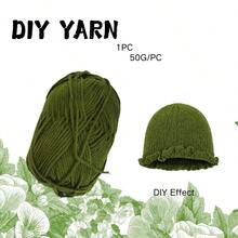 1 pièce, 50g/pièce, peut être utilisé pour les chapeaux, les écharpes, le crochet, les pantoufles et le tricot fait main.