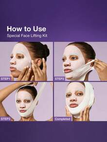 numbuzin 9 NAD Bio-Lifting 多功能遮瑕面膜（4片装+赠品），紧致提拉，多功能遮瑕，深层修护，抗衰老，密集护理，日常护理，韩国化妆品，20毫升-28毫升/0.67液盎司-0.94液盎司 *4