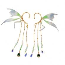 Elf Fairy Ear Cuffs With Tassel No Piercing Earrings Cosplay Accessories For Women And Young Girls - 彩色 - 查看 7