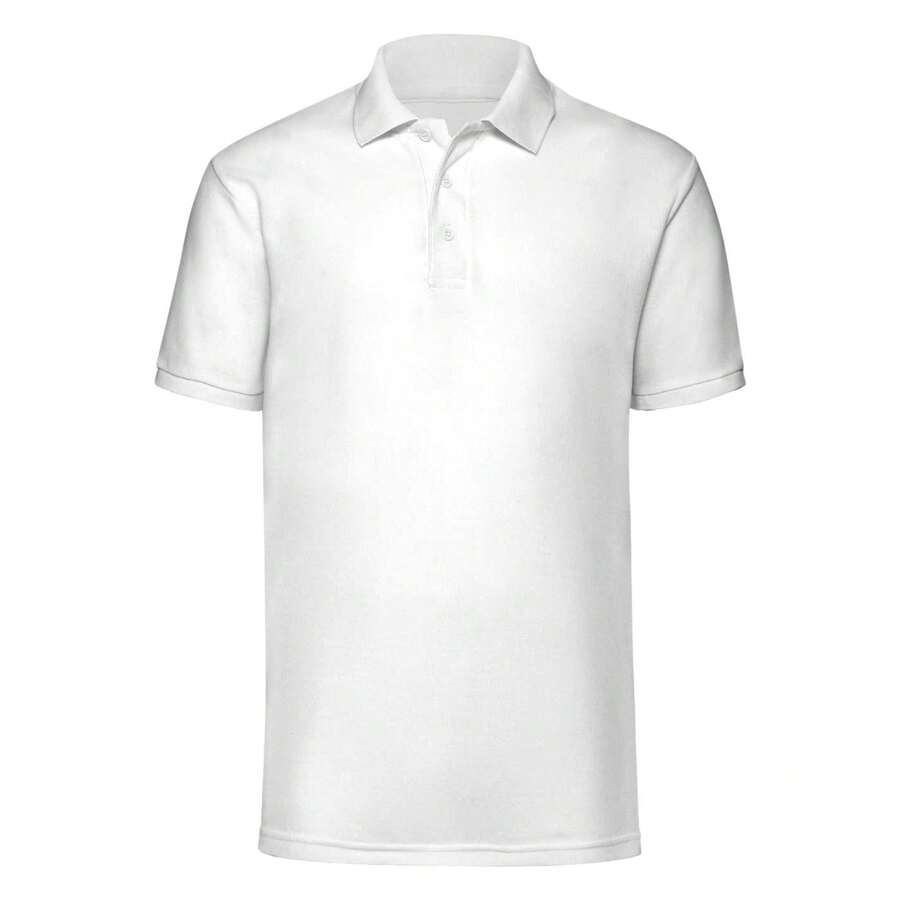 Jerzees Colours Mens Ultimate Cotton Short Sleeve Polo Shirt (White) - White - View 1