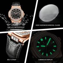 LIGE Herren Uhr Topmarke Edelstahl Uhren für Herren Sport Datum wasserdicht Quarz Uhren Herren Chronograph