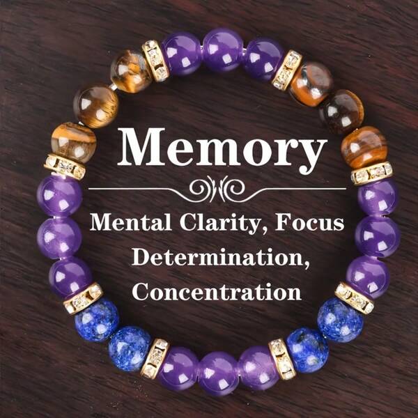 [Tiger Eye Jewelry] Golden-Spaced 8mm Handcrafted Tiger & Cat Eye Stone Beaded Bracelet - Enhances Focus, Clarity & Determination, Perfect For Relax & Casual Wear, Tiger Eye Jewelry