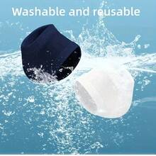 4-Piece Silicone Pad Heel Protection Cover - Breathable Knit Design, Cushioning Pressure And Support - Navy Blue, Black, Beige, Comfortable Foot Pad, Soft And Flexible Material - Màu be - Xem 9