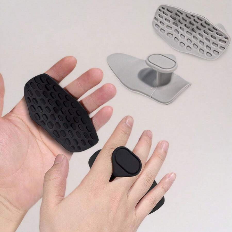 Silicone Fitness Grip Bodybuilding Training Grip Strength Trainer Hand Protector Anti-Callus Gym Silicone Exercise Finger Trainer Weightlifting Gloves - Multicolor - View 1