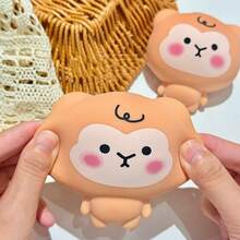 1/2/4pcs Squish Stress Balls Peach Squeeze Ball, Vegetable, Fruit And Animal Pinching Stress-Relieving Toys Stretchy Fruit Stress Dough Ball Squeeze Fidget Sensory Toys, Pink Peach Squish Toys For Kids & Adults, Squeeze Ball For Anxiety Relief, Improve Focus, Relax, Random Styles And Colours - Multicolor - View 4