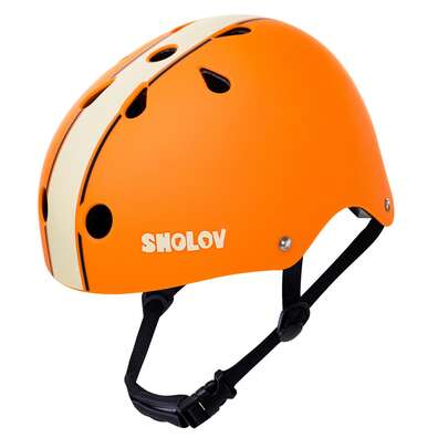 SHOLOV 男女通用时尚运动骑行头盔（49-57厘米），多功能，可调节旋钮，优质通风，轻便，减震，抗冲击，采用加厚高密度EPS材料和ABS外壳，非普通PE材料，多种颜色可选，适合青少年和成人，适用于滑板、骑行、滑板车、轮滑、直排轮滑等户外运动。
