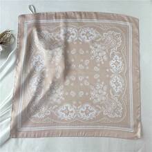 WENLOOY Square Satin Silk Feeling Hair Scarf Headscarf For Women/Men's Necktie Silk Bandanas Pocket Squarehalloween - Fj02-8 - 查看 4