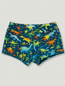 Children's Boxer Shorts Summer Printed Beach Pool Boys Boxer Shorts - Navy Blue - View 2