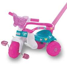 Carrinho de Passeio Triciclo Motoca Infantil Butterfly Rosa Sem Luz - Magic Toys - 2575