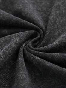 Men's Retro Washed Vintage T-Shirt, Street Style WWE Triba Chief Print, Retro Loose Casual Short Sleeved Top004 - 黑色 - 查看 7