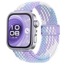 Correa de reloj magnética de nailon trenzado de un solo bucle compatible con Huawei Watch Fit 4/4 Pro, correa de reloj de silicona compatible con Huawei Watch Fit 3, pulsera compatible con Huawei Watch Fit 3 - Fit3/4/4Pro - Ver 19