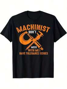 Gift T-Shirt For Funny CNC Machinists With Tolerance Problems - Black - View 1