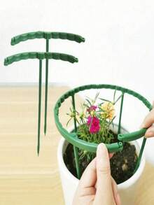 2/4/6 ESTANTERÍA APILABLE DE SOPORTE PARA PLANTAS - Estantería de plástico duradero con enrejado para uso en interiores y exteriores, excelente para enredaderas, rosas, verduras - Ideal para patios, jardines, porches, balcones, accesorios para plantas, plantas en macetas, enrejado de trepa DIY, para colocarlos