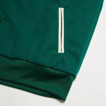 Adidas Chaqueta de béisbol casual y holgada con bloques de color para niño preadolescente, otoño