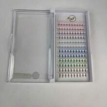 120 Stücke 6D Einzelcluster Künstliche Wimpern im natürlichen Stil, handgefertigt mit 6 Wurzeln, blühende Wimpern, natürlich, dick, dicht, ultra dünn, super weich